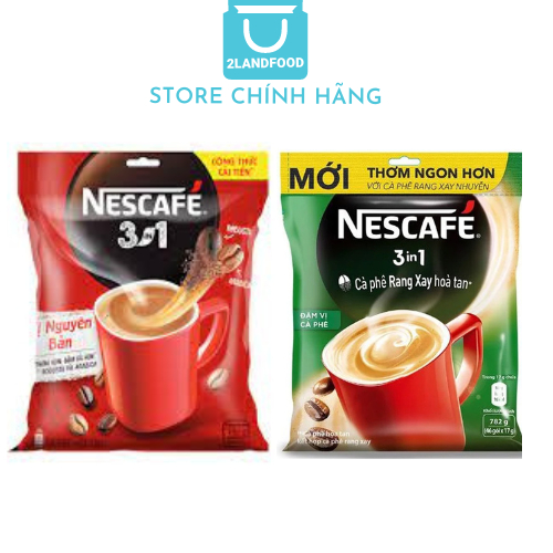 NESCAFÉ 3IN1 CAFE RANG SAY HÒA TAN & RANG SAY NHUYỄN