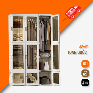 Tủ Nhựa Đựng Đồ Quần Áo Gấp Gọn Nhựa ABS Chắc Chắn Tủ Quần Áo Đứng AntBox Bảo Hành 2 Năm