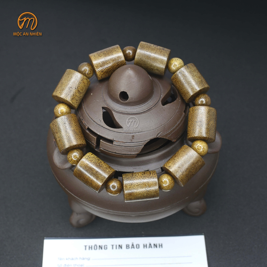 Vòng tay gỗ Trầm Hương đốt trúc thơm, vòng gỗ Trầm Hương đốt trúc chuẩn tự nhiên