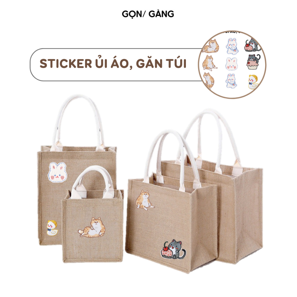 Sticker ủi áo túi xách cao cấp miếng vá quần áo miếng dán dính keo thêu tay ủi bằng bàn là trang trí túi xách huy hiệu