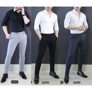 Quần Tây Nam Công Sở MEN [Cao Cấp], Quần Âu Nam Hàn Quốc Vải Chéo Cao Cấp Co Dãn, Chống Nhăn Xù - Hàng VNXK