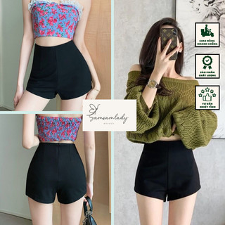 Quần short dance lưng cao chất umi hàn quần short đùi nữ dance cạp cao lưng cao co giãn 4 chiều