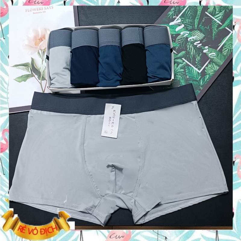 Quần sịp đùi mẫu trơn co giãn 4 chiều chất liệu thun lạnh cao cấp 4 màu đơn giản