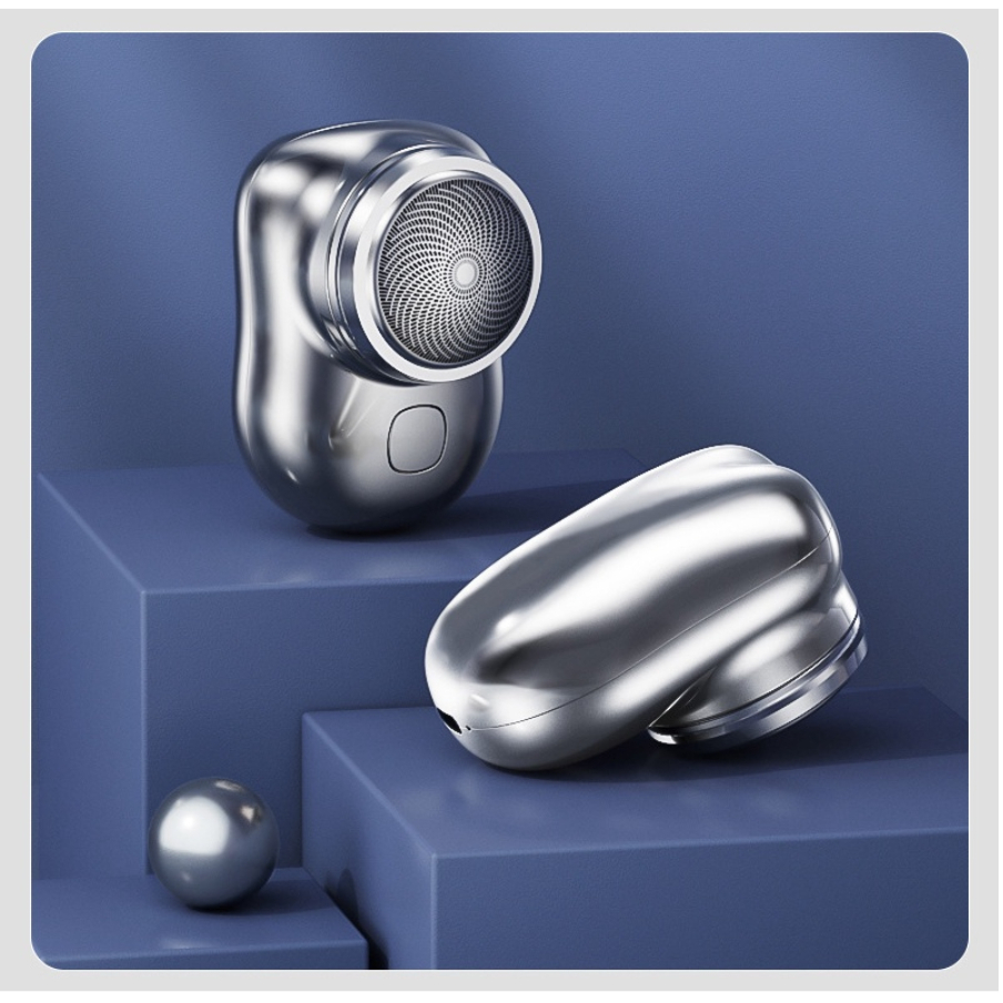 Máy Cạo Râu Điện Mini, Bản Nâng Cấp 6 Lưỡi Dao, Sạc Pin, Nhỏn Gọn, Chống Thấm Nước Cao Cấp IPX7 - Tiện Dụng Cho Nam Nũ