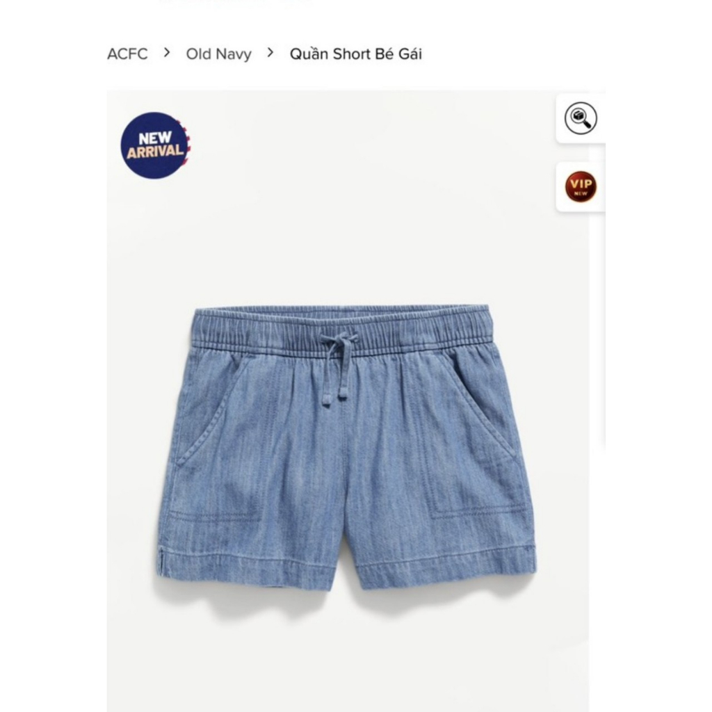 Quần short jean bé gái hiệu Old.navy dư xịn vnxk