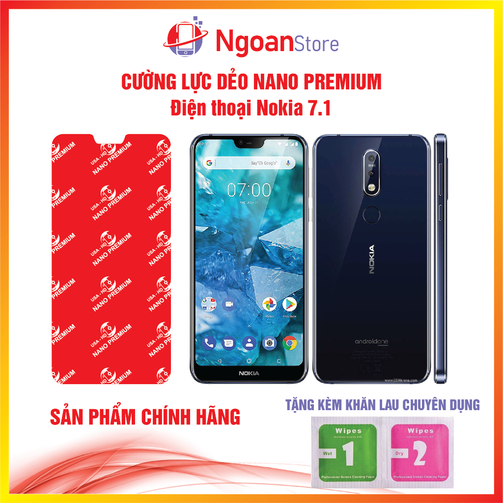 Cường lực dẻo Nano cho điện thoại Nokia 7.1 - Ngoan Store