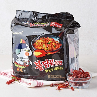 Lốc 5 gói mỳ xào gà cay samyang 140g - 불닭볶음면 140g
