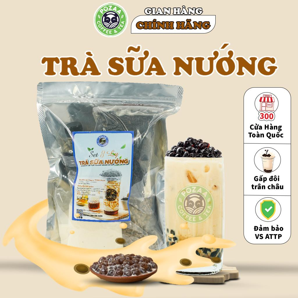 Set Trà Sữa Tự Nấu, Tự Pha tại nhà vị Nướng POZAA TEA 7-10 Ly Nguyên Liệu Tự Pha Thơm Ngon Trọn Vị