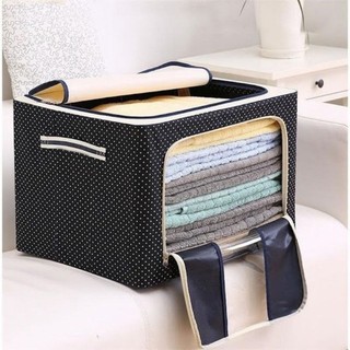 Tủ Vải Khung Sắt Đựng Đồ Đa Năng  66L