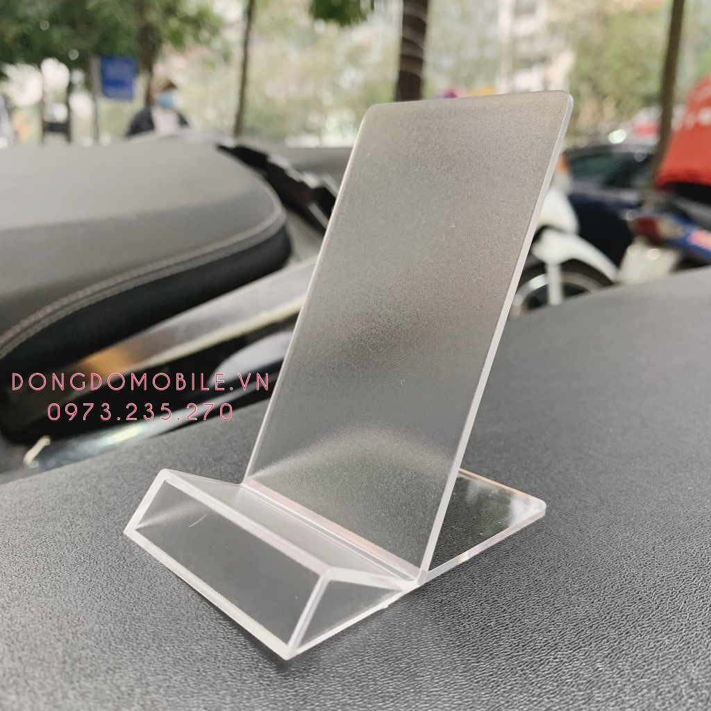 Đế, kệ trưng bày điện thoại, ví da, sản phẩm…Mica cao cấp  trong suốt