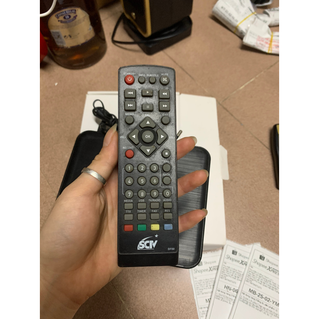 🌟ĐÃ QUA SD🌟 Đầu thu truyền hình cáp tivi vtvcab  KÈM NGUỒN 12V Điều khiển, remote