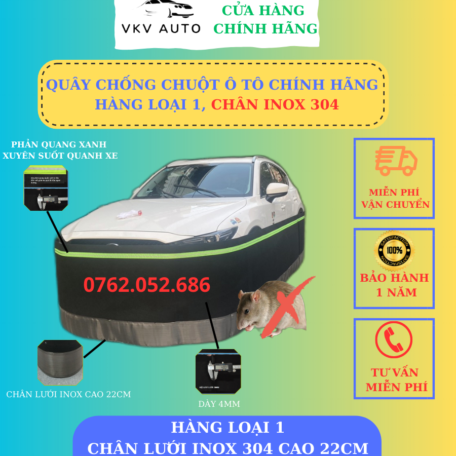 Quây chống chuột xe ô tô, lưới chống chuột xe ô tô