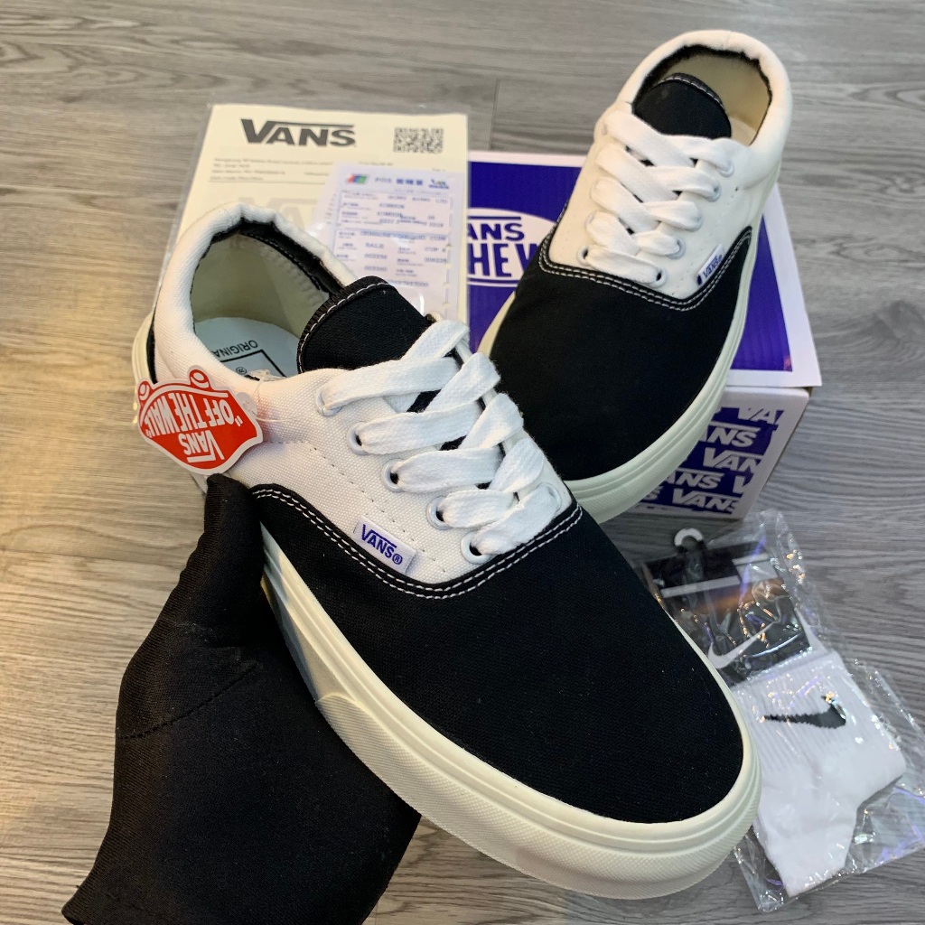 Giày Thể Thao Van Classic Trắng Đen Loại 1