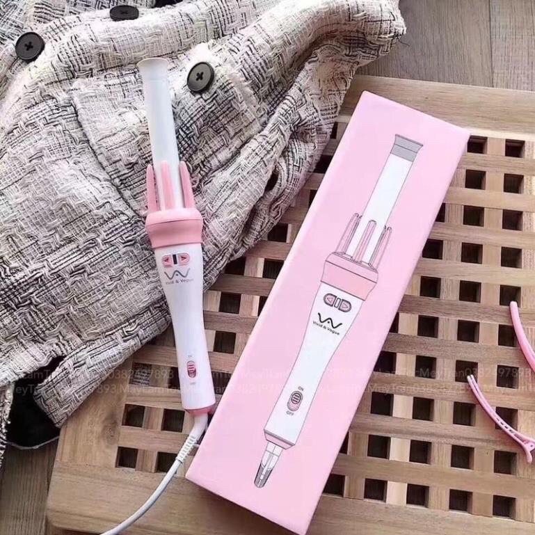 Máy làm tóc uốn xoăn tự động 360 tặng lược và kẹp