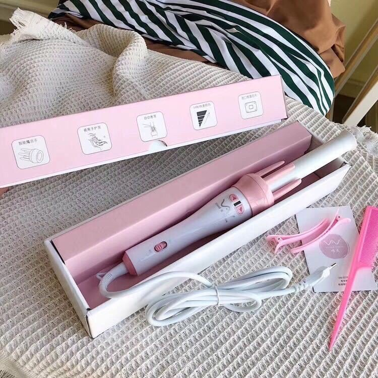 Máy làm tóc uốn xoăn tự động 360 tặng lược và kẹp