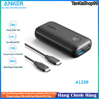 Pin Sạc dự phòng Anker PowerCore Redux PD 10000mAh - A1239 sạc nhanh 18W