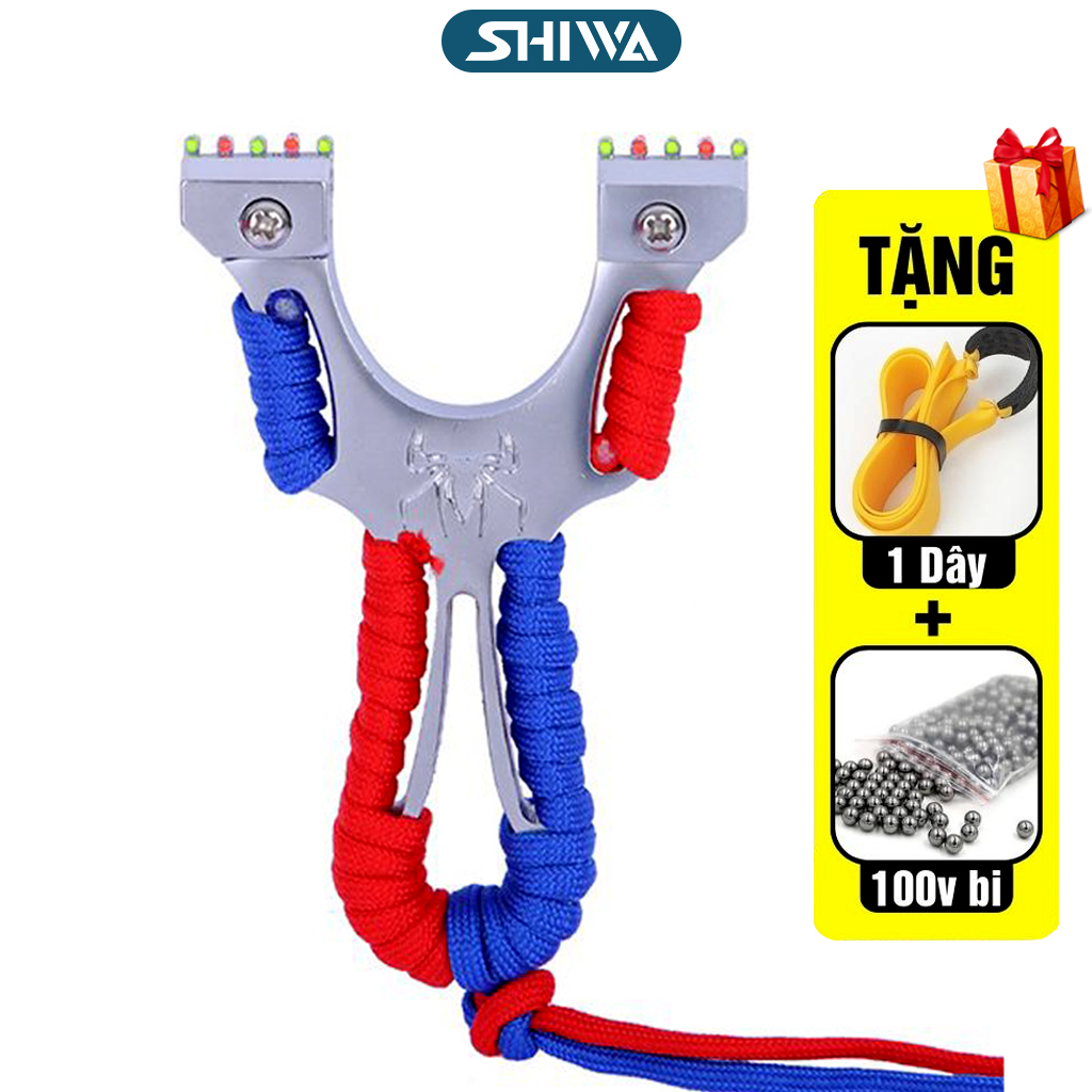 Ná Cao Su Giá Rẻ Nhện - Ná Thun Nhện Kim Loại Có Lục Giác Tặng Kèm Dây Thun Phụ Kiện Slingshot SHIWA