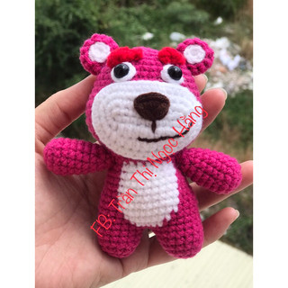 Móc khoá gấu dâu siêu cute - Móc khoá len - Móc khoá HandMade