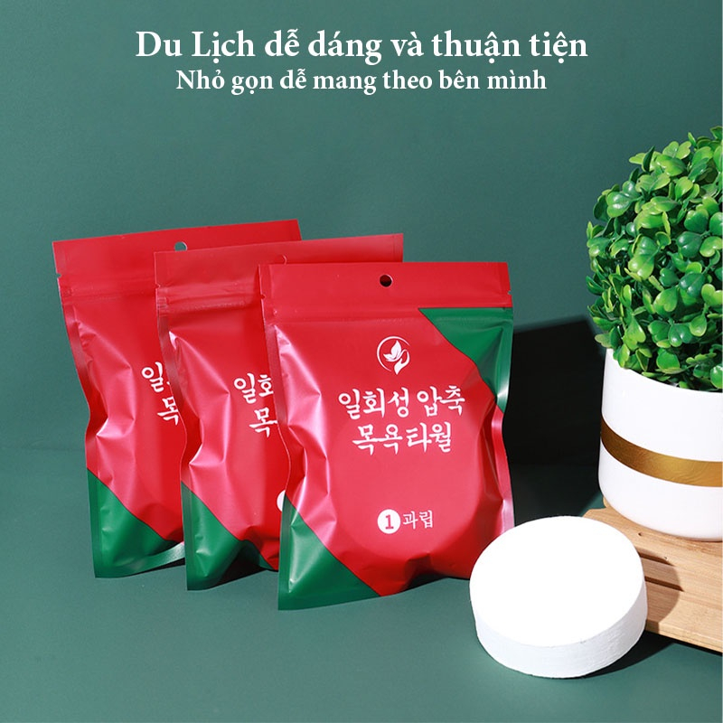Khăn Tắm Viên Nén - Khăn Tắm Nén/Du Lịch KN01 -  SONHOUSE