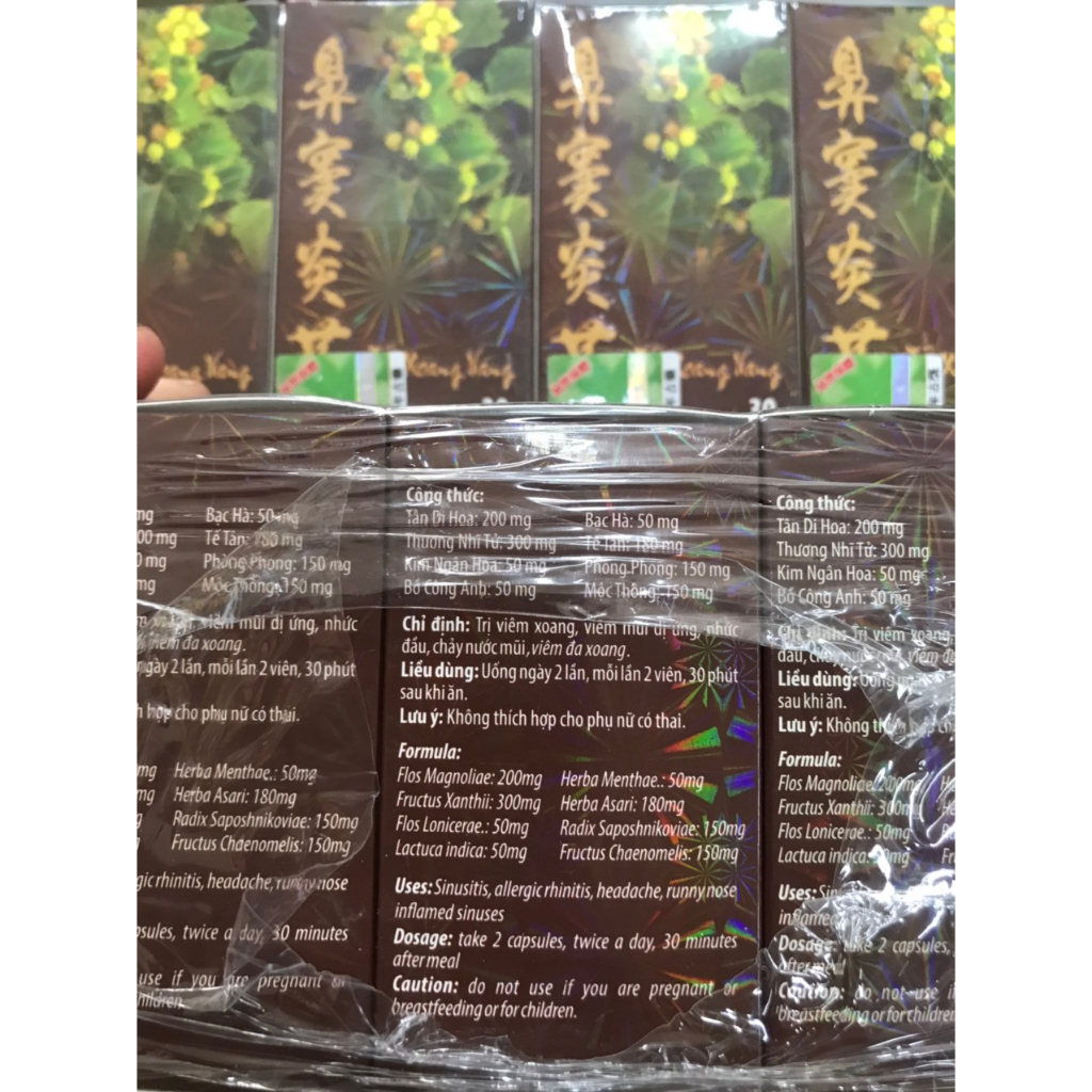 Tỷ Xoang Nang malaysia - Viêm Mũi Xoang hộp 30 viên- HỖ TRỢ Viêm xoang,viêm mũi dị ứng,nhức đầu,chảy nước mũi,viêm đa xo