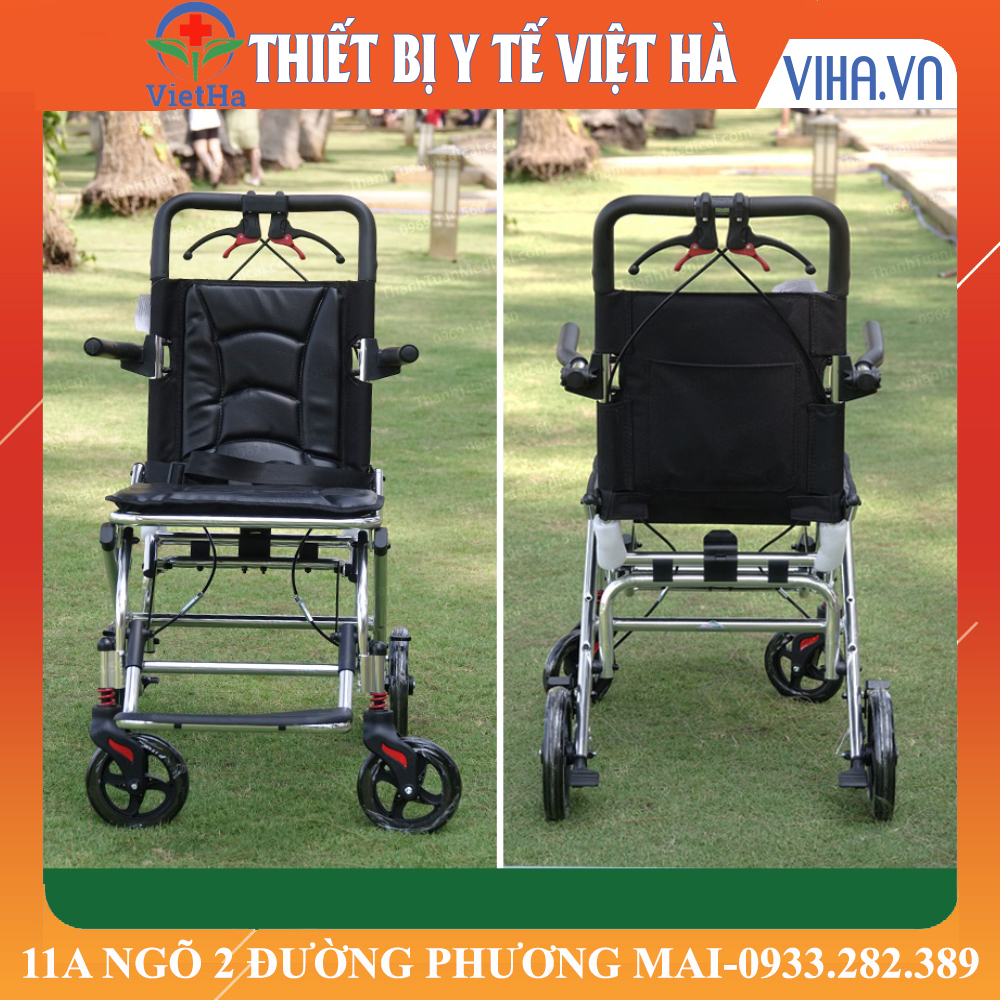 Xe Lăn Du Lịch Xách Tay Lucass X-69  Tải Trọng 100kg - Xe Đẩy Gấp Gọn 2023 Siêu Nhẹ Tiện Bỏ Cốp Xe Hoặc Đi Máy Bay