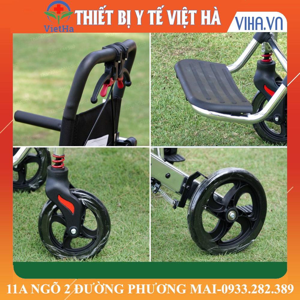 Xe Lăn Du Lịch Xách Tay Lucass X-69  Tải Trọng 100kg - Xe Đẩy Gấp Gọn 2023 Siêu Nhẹ Tiện Bỏ Cốp Xe Hoặc Đi Máy Bay
