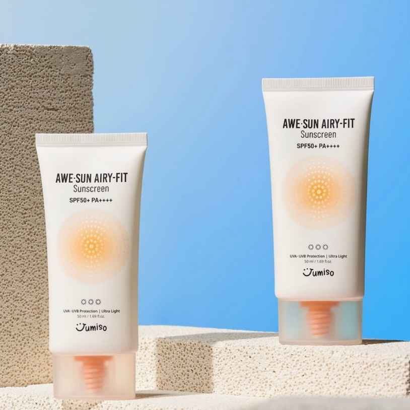 Kem chống nắng hữu cơ phục hồi, ngăn ngừa lão hoá AWE-SUN AIRY FIT Suncreen Jumiso