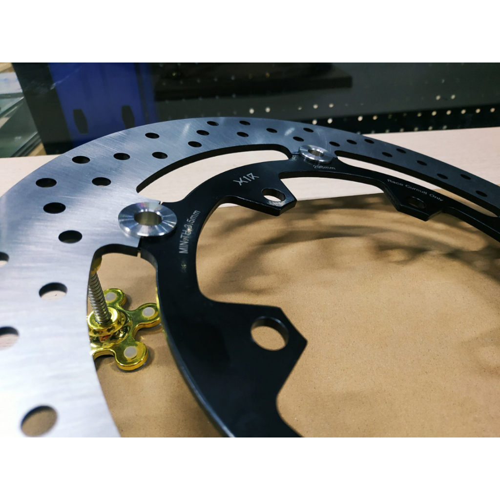 Đĩa Thắng Trước R3 X1R lắp Exciter150 / Winner 150 size 298mm Có Long Nhôm Anode Cao Cấp