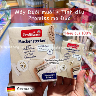 BỘ SẢN PHẨM CHỐNG MUỖI, ĐUỔI MUỖI GỒM ĐẦU CẮM THÔNG MINH VÀ TINH DẦU - Profissimo và Rubin - Đức