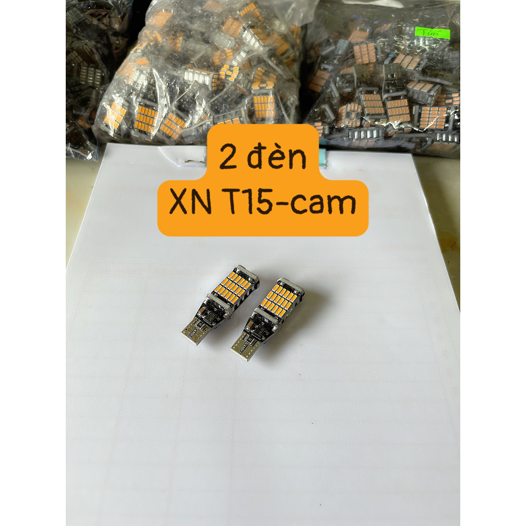 Đèn LED Xi nhan/Đèn Lùi Chân T15/T10 Cho Ô tô Xe máy Chíp 4014 Siêu sáng - 15w