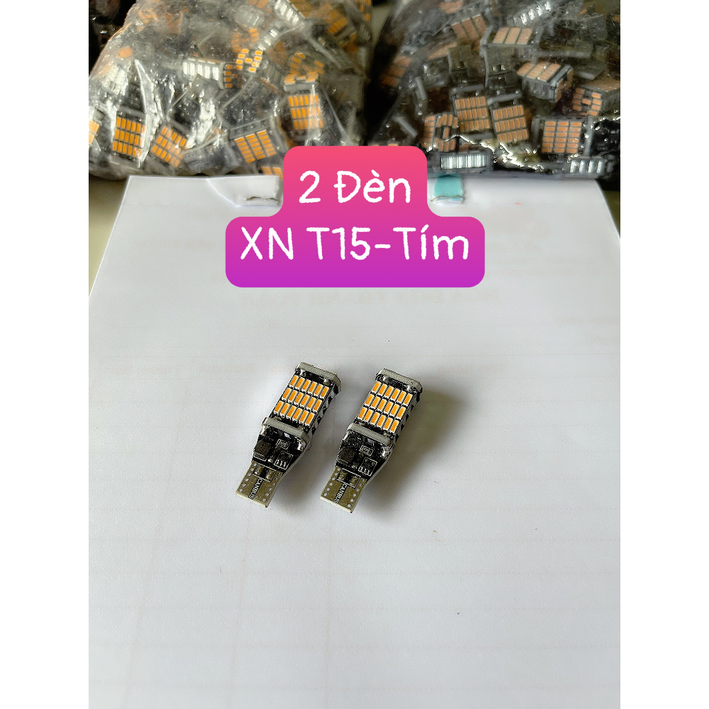 Đèn LED Xi nhan/Đèn Lùi Chân T15/T10 Cho Ô tô Xe máy Chíp 4014 Siêu sáng - 15w
