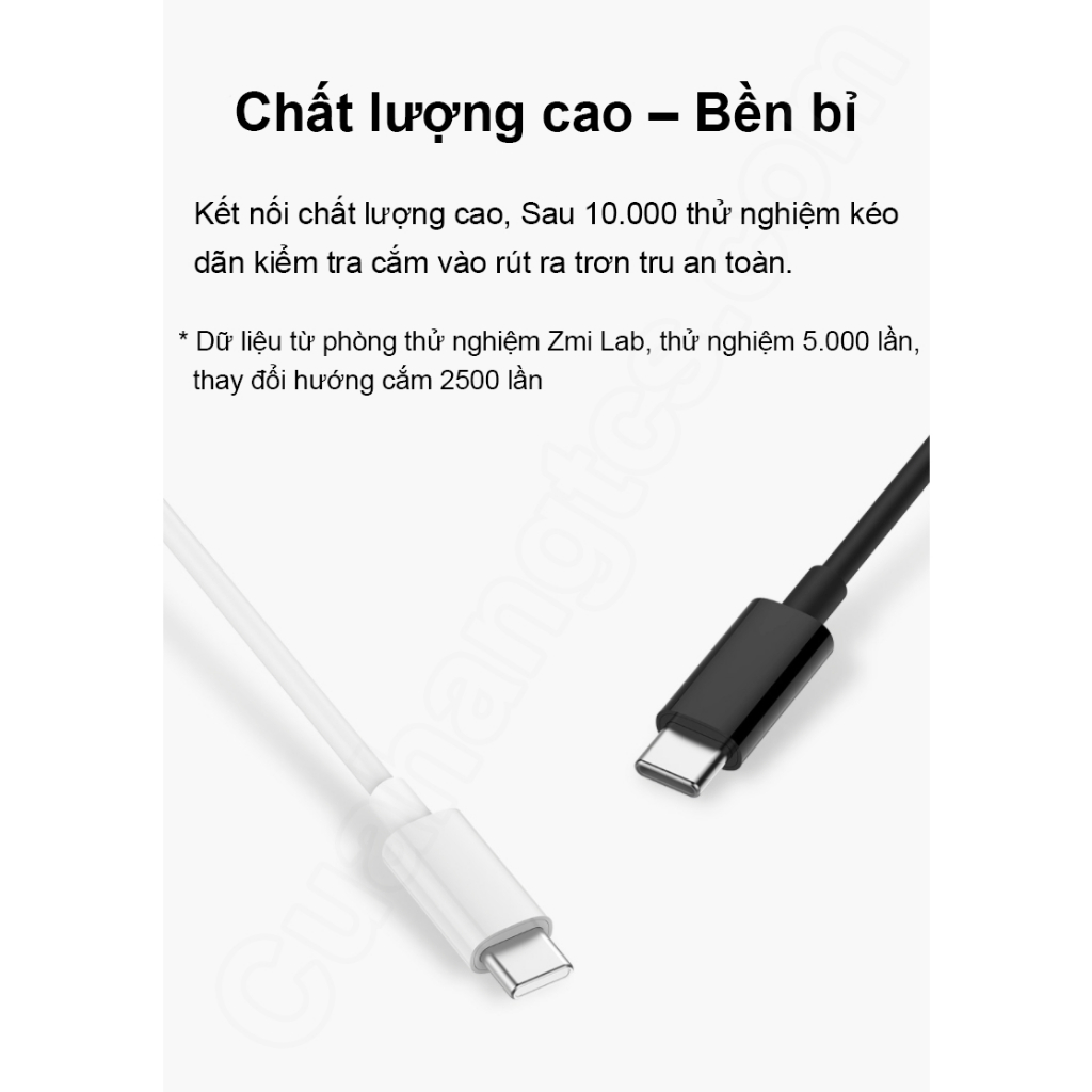 Dây sạc Zmi Xiaomi C to C USB-C to USB-C Cáp sạc AL308E 1.5m