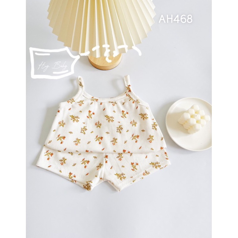 Bộ hai dây búp bê cotton tăm hoạ tiết dễ thương cho bé gái( có ảnh thật )