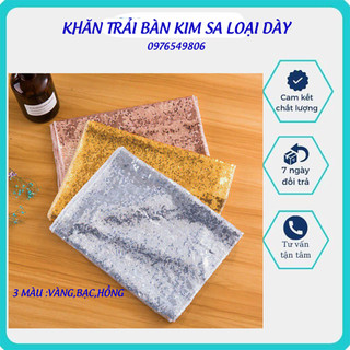 Khăn trải bàn kim sa sang trọng