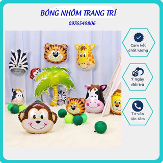Bóng nhôm trang trí hình mặt thú