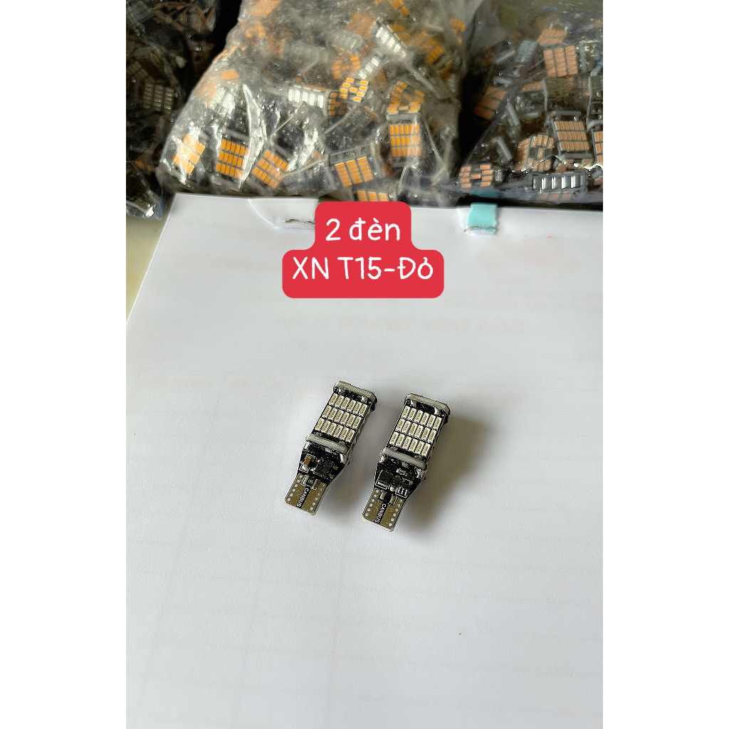 Đèn LED Xi nhan/Đèn Lùi Chân T15/T10 Cho Ô tô Xe máy Chíp 4014 Siêu sáng - 15w