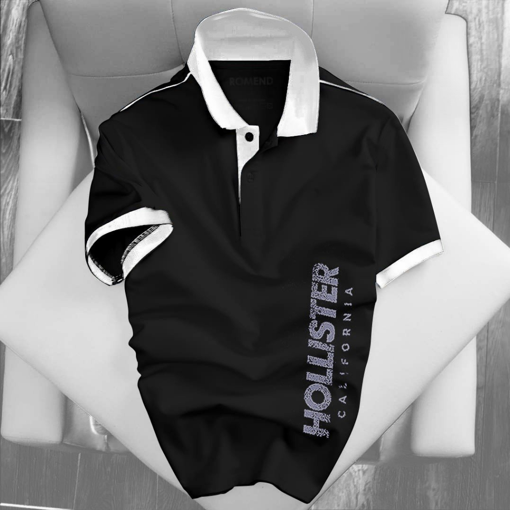 Áo Polo Nam màu Đen phối viền trắng Hàng VNXK Size M đến 4XL Áo Thun Có Cổ Áo Polo Cổ Trụ Đẹp Giá Tốt - BeYourWaoo BPL13