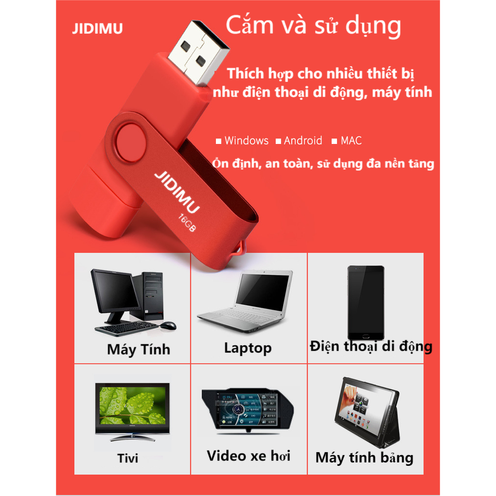 Máy Tính & Laptop Thiết Bị Lưu Trữ USB & OTG