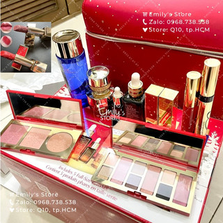 Set vali quà tặng Estee Lauder gồm 11 món + túi đỏ