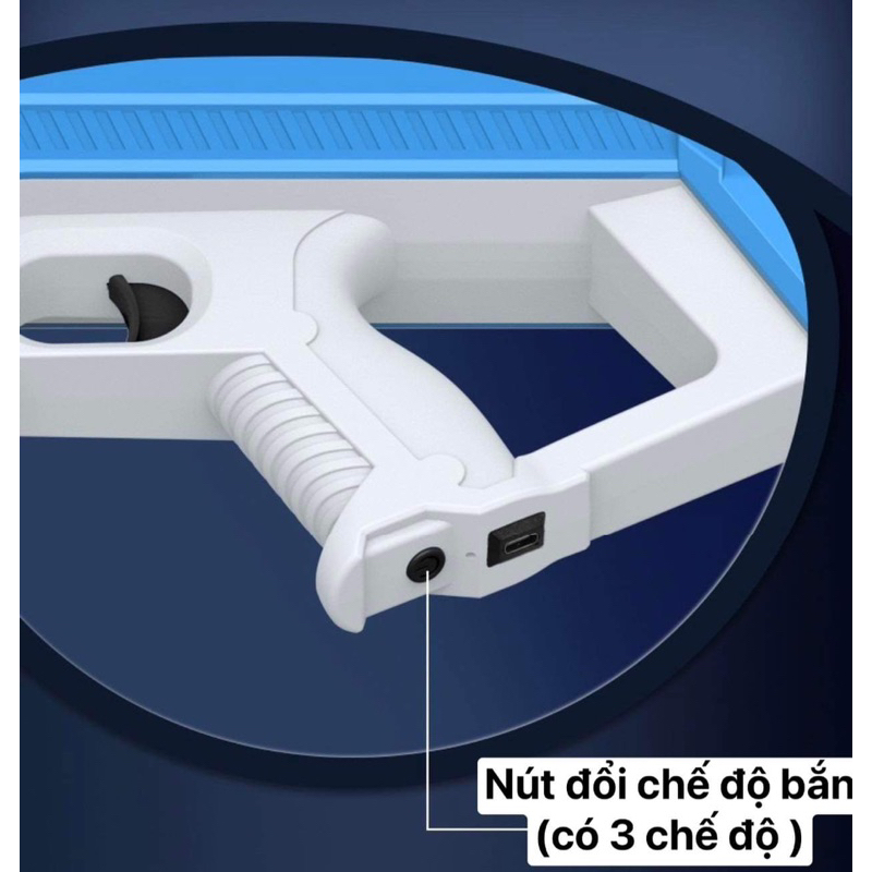 Súng nước lớn Q8 tự hút , 3 chế độ bắn,led báo ,pin 1500mah chơi liên tục gần 2h