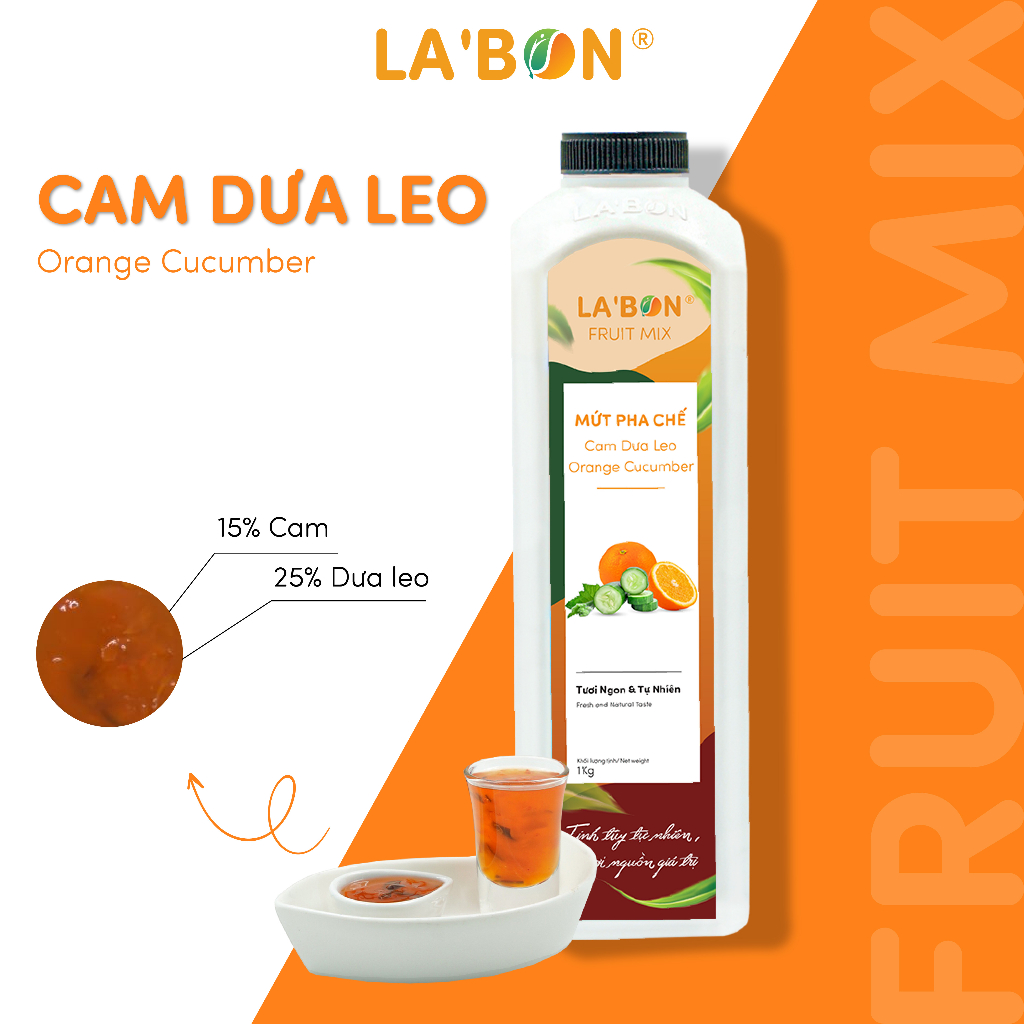 Mứt Pha Chế Cam dưa leo LA'BON