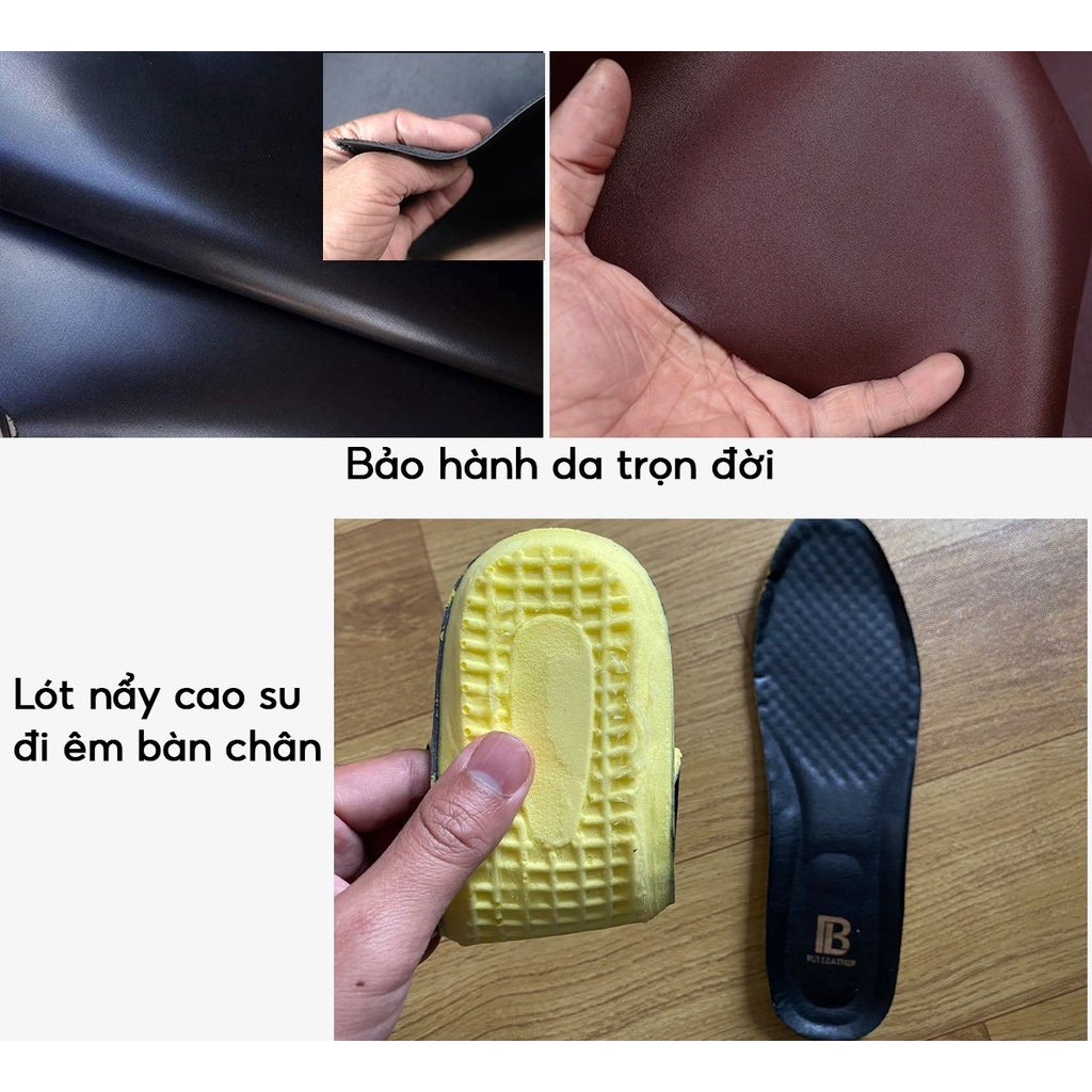Giày lười nam da bo nappa cao cấp G125 – Bụi leather - hộp sang trọng -BH 12 tháng