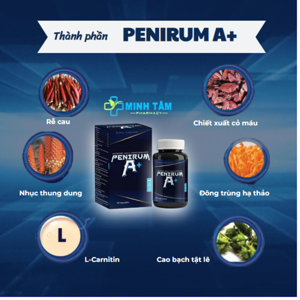 Penirum A+ Chính Hãng Tăng Cường Sinh Lực Phái Mạnh & Kéo Dài Thời Gian Q.H