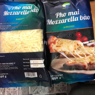 Phô mai bào mozzarella 1kg Kiwifood - Date 07/2024