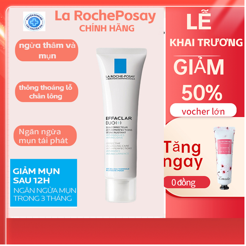 Kem Dưỡng Giảm Mụn, Ngừa Thâm, Thông Thoáng Lỗ Chân Lông La RochePosay Effaclar Duo+ 40ml🎁🎁🎁
