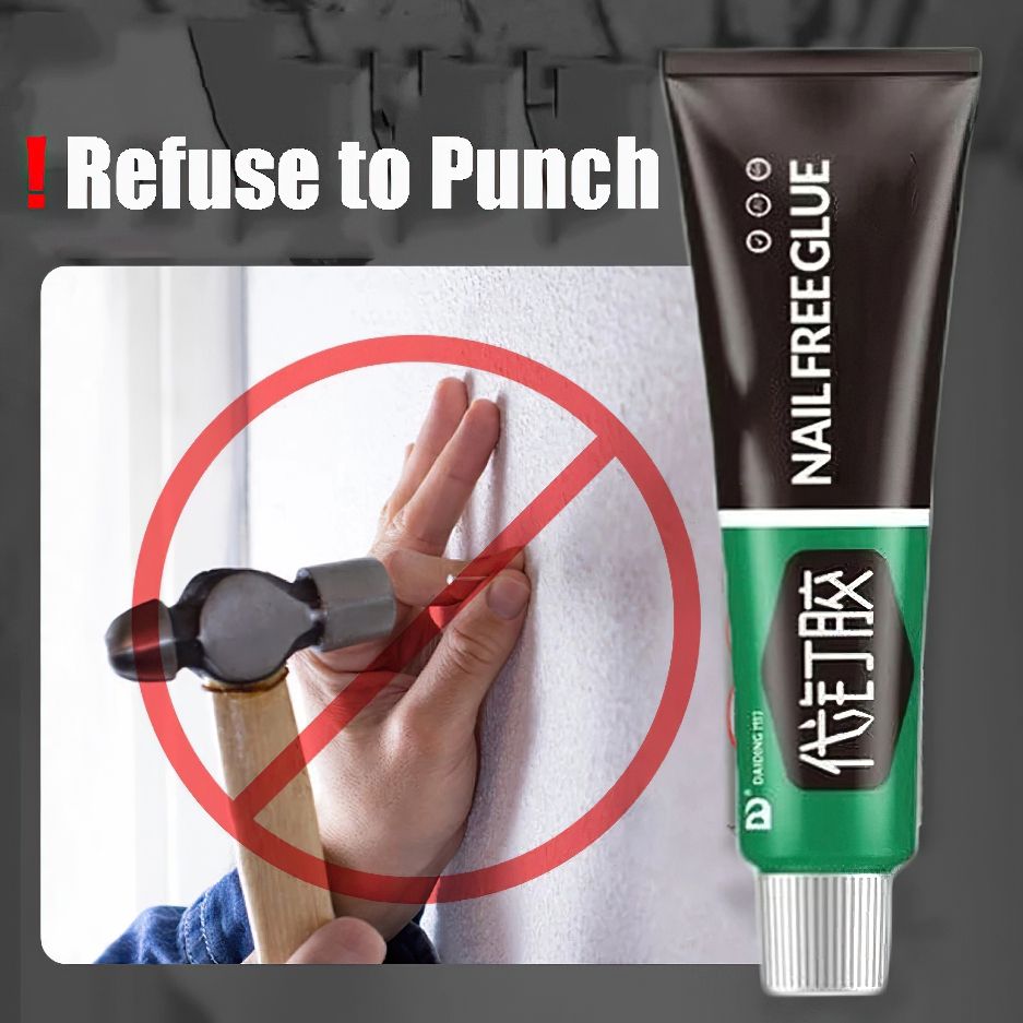 Keo siêu dính Nhật Bản No More Nail tuýp 60g Keo siêu dán tường dán giày gỗ thuỷ tinh đa năng chống thấm nước