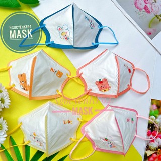 [ Hàng Sẵn ] Set 10/50 Chiếc Khẩu Trang KN95 Cho Bé 4-8 Tuổi