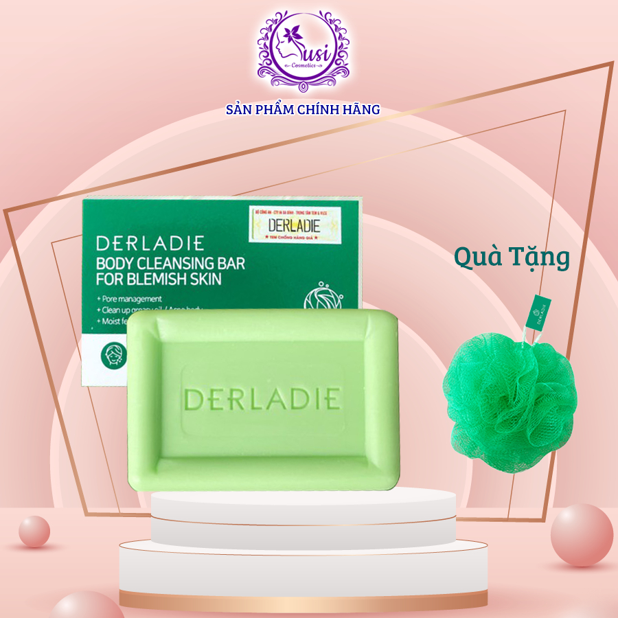 Xà Phòng Giảm Mụn Cơ Thể Sau 7 Ngày Derladie Body Cleansing Bar For Blemish Skin 50g