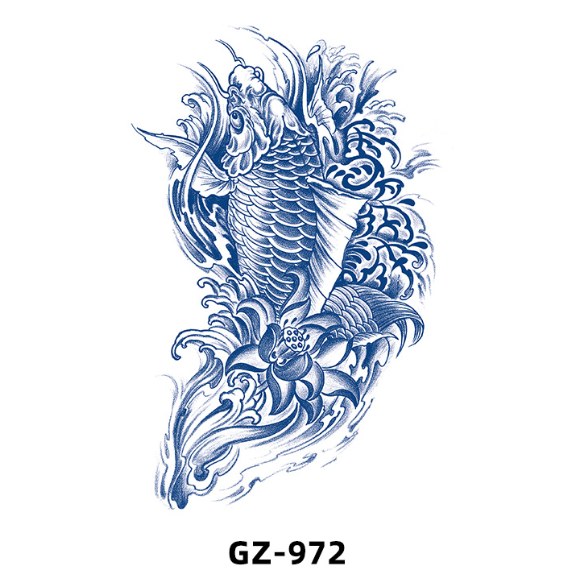 Hình xăm cá chép 15 ngày mẫu hot