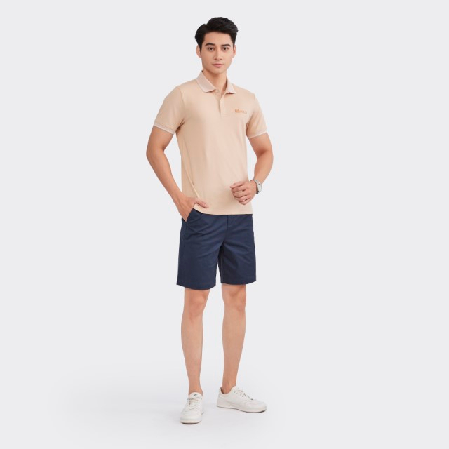 Áo polo mắt chim nam INSIDEMEN cotton thoáng mát thấm hút không nhăn form regular tay chun phối màu IPS071S2